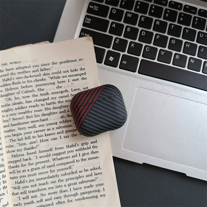 Carbon Fiber Color Striped Airpods Pro Headphone Case Airpods4/3 Third Generation