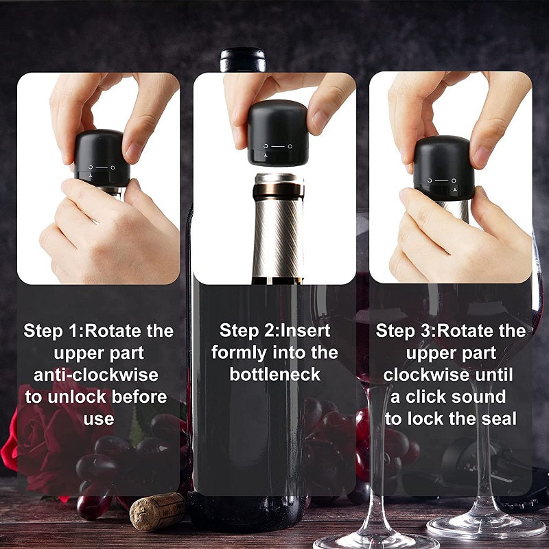 Reusable Wine Stoppers - Keep Your Wine Fresh & Leak-Proof With These Vacuum Preservers