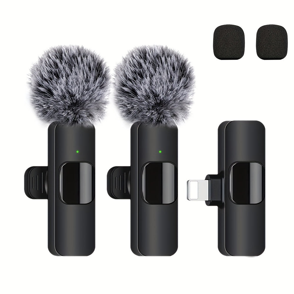 Plug & Play Wireless Lavalier Microphone - USB-C Clip-On for iPhone, for iPad, for Android | Rechargeable Battery, Ideal for Recording, Live Streaming & Interviews