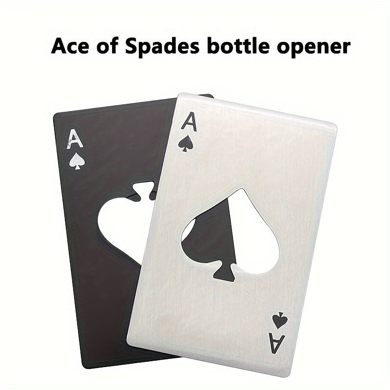 Ace Of Spades Bottle Opener, Credit Card Style Bottle Opener