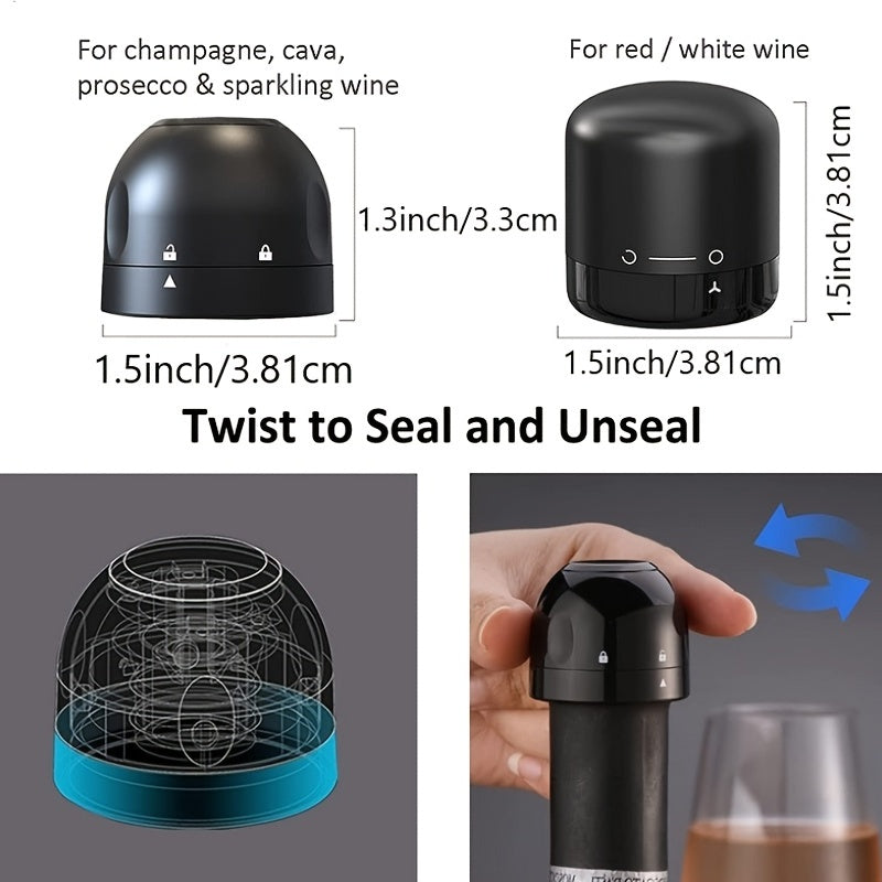 Reusable Wine Stoppers - Keep Your Wine Fresh & Leak-Proof With These Vacuum Preservers